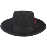 Scala Bisbee Wool Felt Large Brim Zoot Fedora in #color_