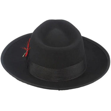 Scala Bisbee Wool Felt Large Brim Zoot Fedora in #color_