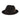 Scala Coeur Crushable Wool Felt Fedora in Black #color_ Black