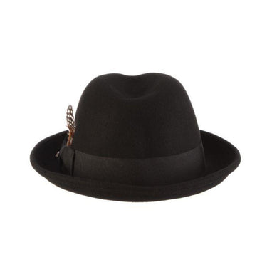 Scala Coeur Crushable Wool Felt Fedora in #color_