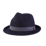 Scala Fremont Crushable Wool Felt Fedora in Mist #color_ Mist