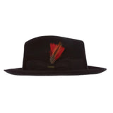 Scala New Yorker Wool Pinch Front Fedora in #color_