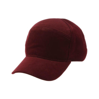 Scala Scopello Adjustable Corduroy Baseball Cap in Wine OSFM #color_ Wine OSFM