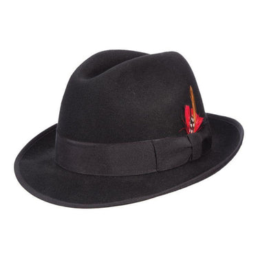 Scala Uptown Short Brim Wool Fedora in #color_