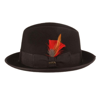 Scala Uptown Short Brim Wool Fedora in #color_