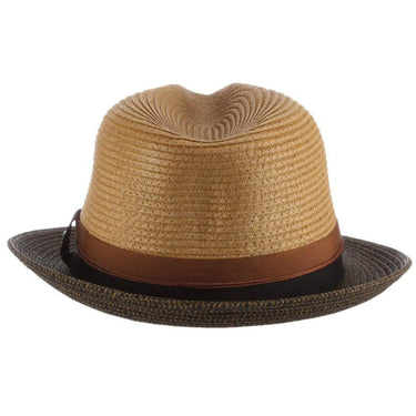 Scala York Pinch Front Straw Fedora in #color_