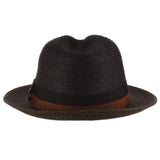 Scala York Pinch Front Straw Fedora in #color_