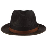 Scala York Pinch Front Straw Fedora in #color_