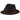 Scala York Pinch Front Straw Fedora in Black #color_ Black