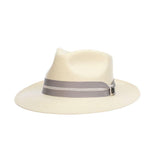 Stacy Adams Bennett Teardrop Toyo Straw Fedora in White #color_ White