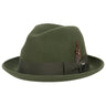 Stacy Adams Chelsea Wool Felt Fedora in Fern #color_ Fern