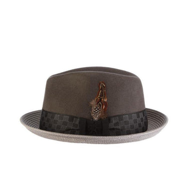 Stacy Adams Delta Wool Felt & Paper Braid Fedora in #color_