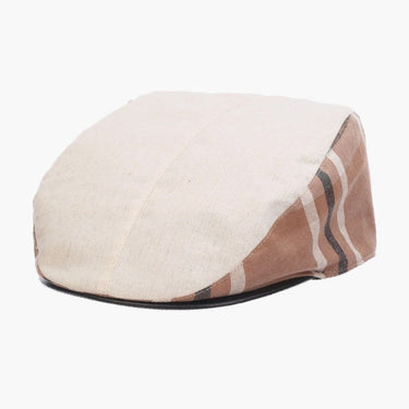 Stacy Adams Dudley Plaid Ivy Cap in Natural #color_ Natural