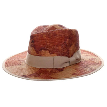 Stacy Adams Envoy Toyo Wide Brim Fedora in Orange #color_ Orange