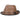 Stacy Adams Halden Pinch Front Vegan Leather Fedora in Cognac #color_ Cognac