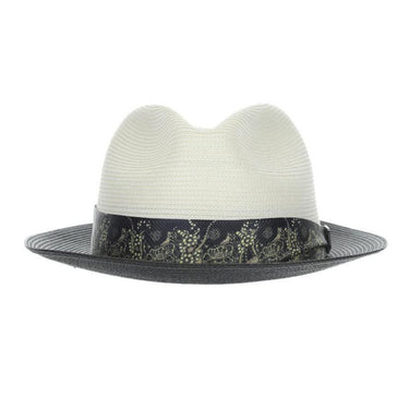 Stacy Adams Haring Straw Trilby Fedora in #color_