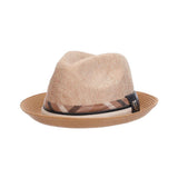 Stacy Adams Roxbury Toyo Straw Fedora in Natural #color_ Natural