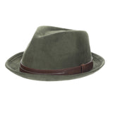 Stacy Adams Wexford Suede Fedora in Sage Green #color_ Sage Green