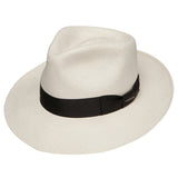 Stetson Adventurer Shantung Straw Fedora in Natural #color_ Natural