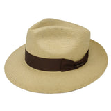 Stetson Adventurer Shantung Straw Fedora in Butterscotch #color_ Butterscotch