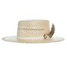 Stetson Batterson Vented Shantung Straw Gambler in Natural / Tan #color_ Natural / Tan