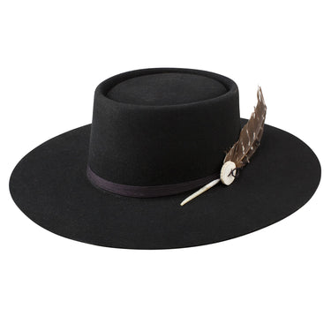 Shop Stetson Batterson Wide Brim Wool Felt Hat - DapperFam – DAPPERFAM