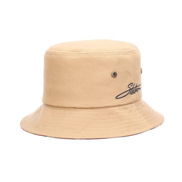 Stetson Bernese Water Repellent Poplin Bucket in Khaki #color_ Khaki