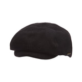 Stetson Casing Wool Blend Newsboy in Black #color_ Black