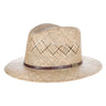 Stetson Creston Seagrass Straw Fedora in Natural #color_ Natural