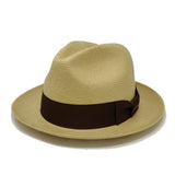 Stetson Haberdash Center Dent Shantung Straw Fedora in #color_