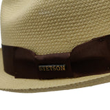 Stetson Haberdash Center Dent Shantung Straw Fedora in #color_