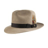 Stetson Lamont Premium Fur Felt Fedora in Taupe #color_ Taupe