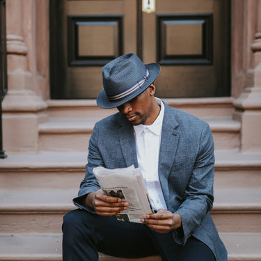 Stetson Nantucket Milan Straw Fedora in #color_