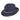 Stetson Nantucket Milan Straw Fedora in Navy #color_ Navy