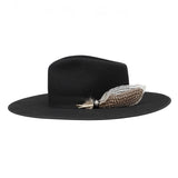 Stetson Night Sky Seeker Wool Fedora in Black #color_ Black