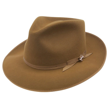 Stetson Stratoliner B Soft Felt Fedora in Walnut #color_ Walnut