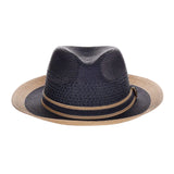 Steven Land Adrian Vented Pinch Front Polybraid Straw Fedora in #color_