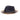 Steven Land Adrian Vented Pinch Front Polybraid Straw Fedora in Navy / Cognac #color_ Navy / Cognac