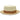 Steven Land Diplomat Straw Two-Tone Pork Pie in Ivory / Cognac #color_ Ivory / Cognac