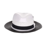 Steven Land Elliott Pinch Front Natural Straw Fedora in #color_