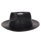 Steven Land Jordan Pinch Front Polybraid Straw Fedora in #color_