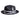 Steven Land London Wool Fedora in Black / White #color_ Black / White