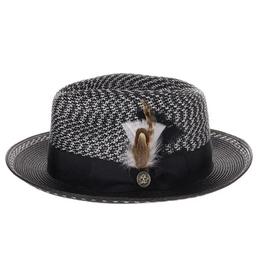 Steven Land Wall Street Hemp Straw Fedora in #color_