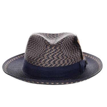 Steven Land Wall Street Hemp Straw Fedora in #color_