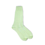 Vannucci Imperial Wave Dress Socks Mid-Calf Length in Mint #color_ Mint