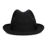 Borsalino Damiano Marengo in Black Felt Fedora Made in Italy in #color_