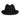 Borsalino Damiano Marengo in Black Felt Fedora Made in Italy in #color_