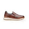 Belvedere Cramer in Antique Peanut Ostrich Slip-on Sneaker in Antique Peanut #color_ Antique Peanut