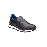 Belvedere Cramer in Back Ostrich Slip-on Sneaker in #color_