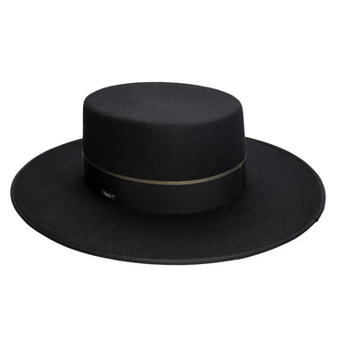 Fernandez y Roche Bolero in Black Wool Sevillian Hat Made in Spain in #color_